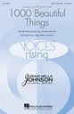 1000 Beautiful Things SATB choral sheet music cover